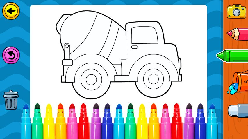 Screenshot 8: Vehicles Coloring for Kids: Trucks & Cars Game