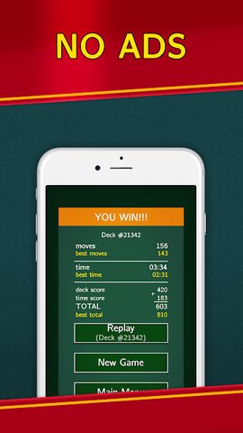 Screenshot 3: Classic Solitaire Klondike - No Ads! Totally Free!