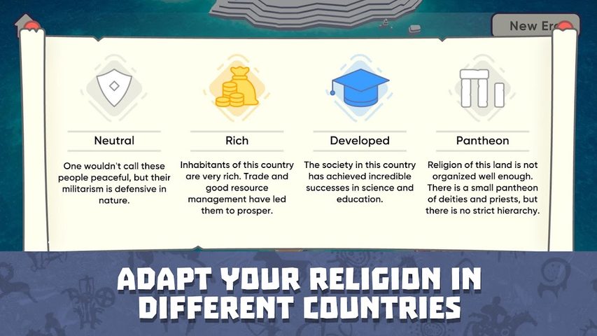 Screenshot 4: God Simulator. Sandbox strategy game Religion Inc.