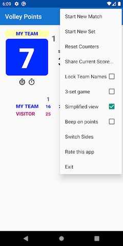 Screenshot 2: Volleyball Scoreboard
