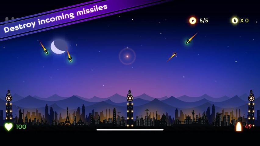 Screenshot 3: Missile Command