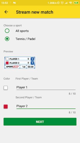 Screenshot 6: SportCam - Live Stream Your Match with Scoreboard