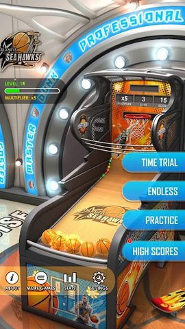 Screenshot 2: Basketball Flick 3D