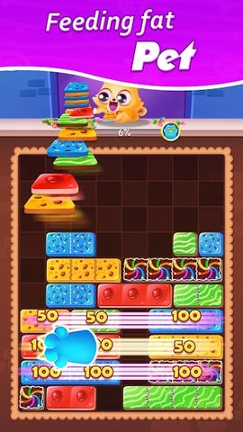 Screenshot 7: Feed Fat Cat: slide Block puzzle