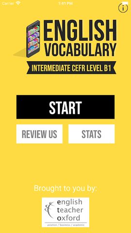 Screenshot 1: English – Intermediate CEFR B1