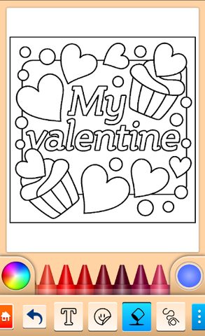 Screenshot 12: Valentines love coloring book
