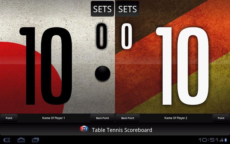 Screenshot 9: Table Tennis Scoreboard