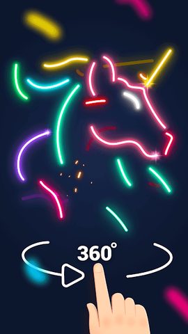 Screenshot 2: Brain it: 3D Picture by Line