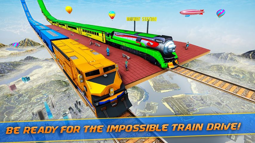 Screenshot 3: Mega Ramp Train Stunt Game