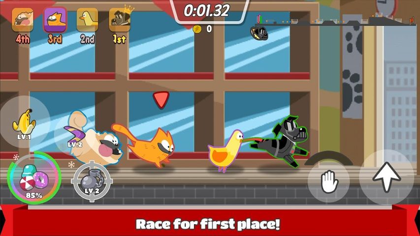 Screenshot 1: Pets Race - Fun Multiplayer PvP Online Racing Game
