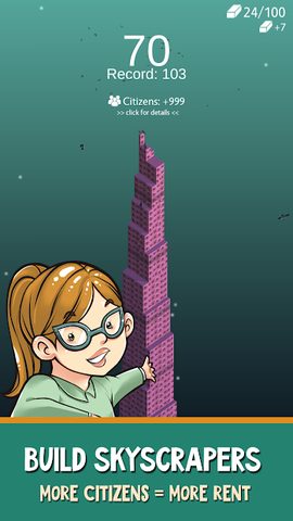 Screenshot 1: Sky Tower Tycoon – Idle Game