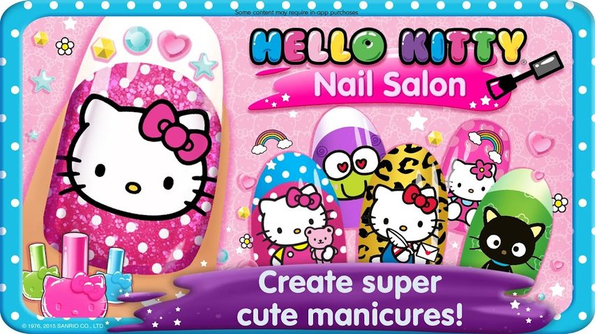Screenshot 1: Hello Kitty Nail Salon