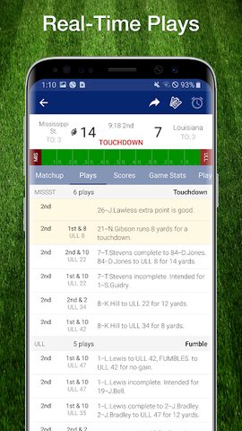 Screenshot 2: College Football Live Scores, Plays, & Schedules