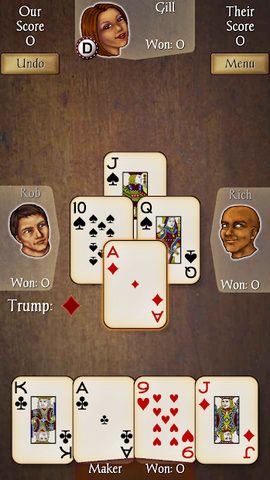 Screenshot 1: Euchre
