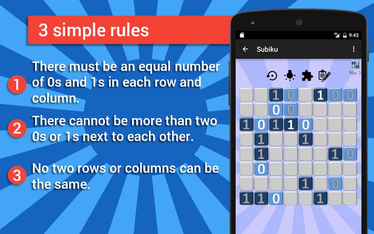 Screenshot 4: Subiku : the binary sudoku
