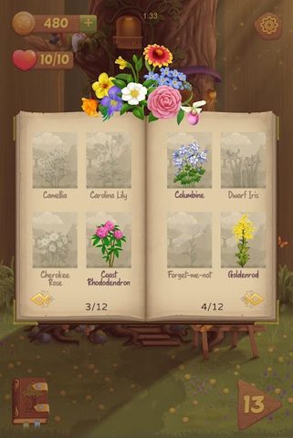 Screenshot 4: Flower Book Match3 Puzzle Game