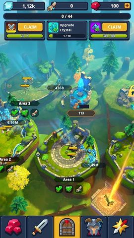 Screenshot 1: Idle Dungeon Manager - PvP RPG