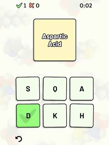 Screenshot 9: Amino Acid Quiz