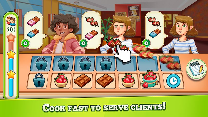Screenshot 1: Merge Sweet Shop - Bakery Game