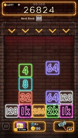 Screenshot 8: Drop Number™: Neon 2048