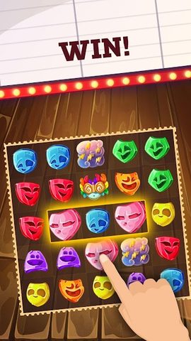 Screenshot 1: Queen of Drama - Match 3 Game