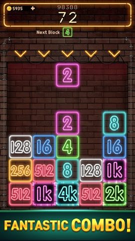 Screenshot 5: Drop Number™: Neon 2048