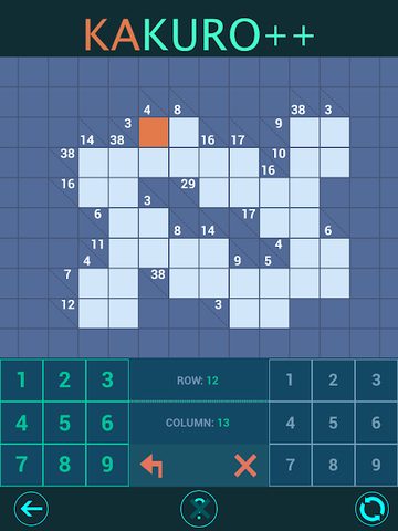 Screenshot 19: Kakuro Plus. Cross-Sums.