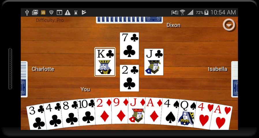 Screenshot 1: Hearts Card Classic