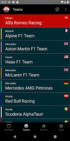 Screenshot 4: Racing Calendar + Ranking 2022