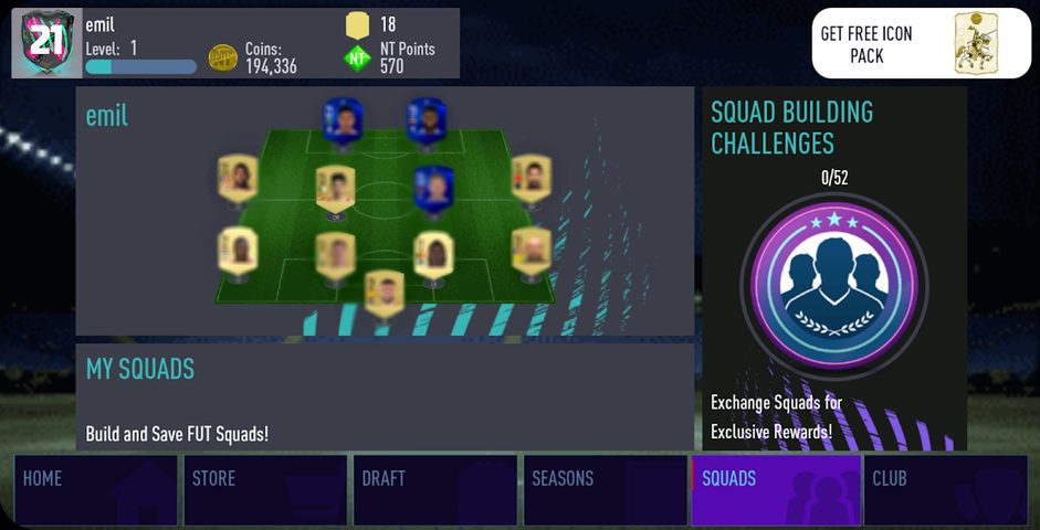 Screenshot 5: NT 21 Draft Simulator + Pack Opener