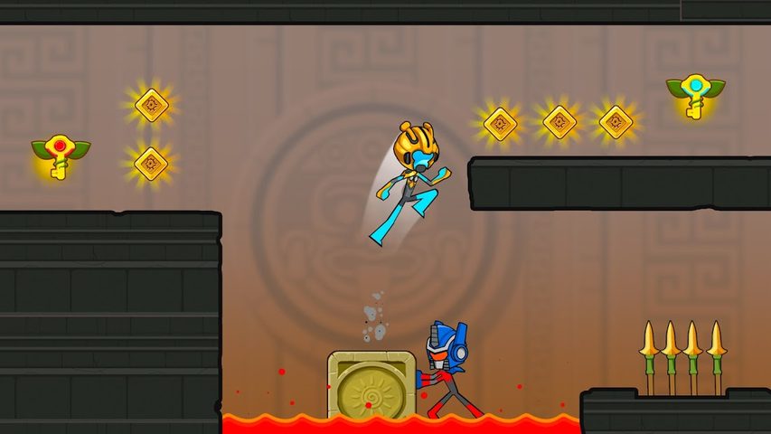 Screenshot 5: Fire and Water Stickman 2