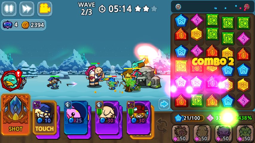 Screenshot 23: Puzzle & Defense: Match 3 Batt