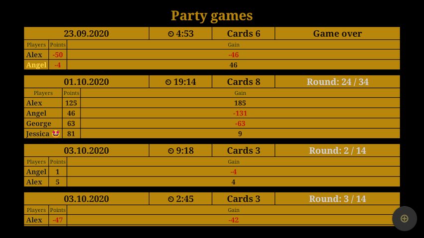 Screenshot 22: Poker Up and Down (scoreboard)