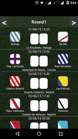 Screenshot 2: Table Spanish League 21/22