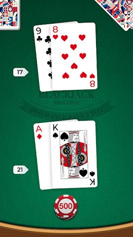Screenshot 1: Blackjack