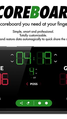 Screenshot 2: Basketball Scoreboard