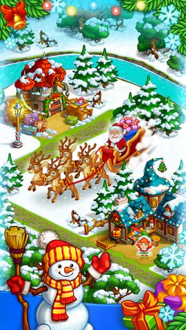 Screenshot 4: Farm Snow - Santa family story