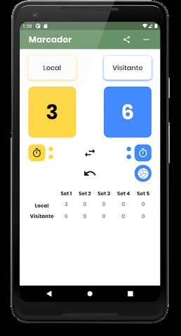 Screenshot 1: Marcador de Voleibol NPR Volleyball