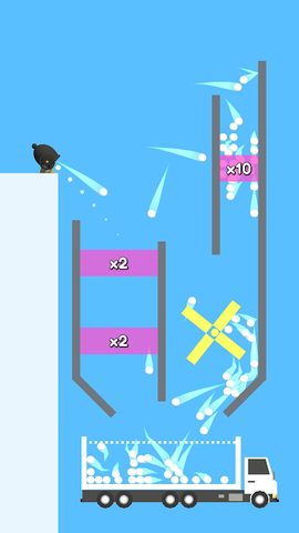 Screenshot 1: Clone Ball Cannon - Drop & Multiplication Puzzle