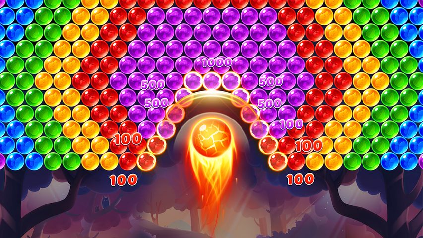 Screenshot 1: Bubble Shooter Genies