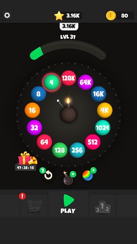 Screenshot 2: Roll Merge 3D - 2048 Puzzle