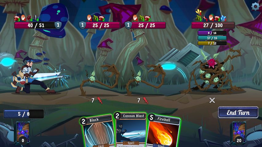 Screenshot 1: Breach Wanderers: A Roguelike Deckbuilder