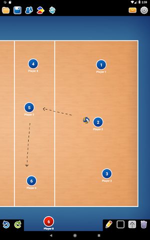 Screenshot 8: Coach Tactic Board: Volley