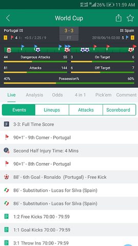 Screenshot 2: ScoreBing: Football Predictions, Bet Tips & Scores