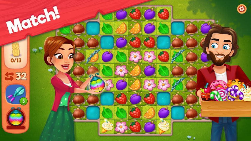 Screenshot 2: Delicious B&B: Decor & Match 3