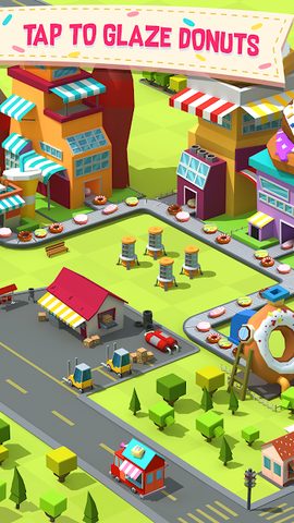 Screenshot 1: Donut Factory Tycoon Games