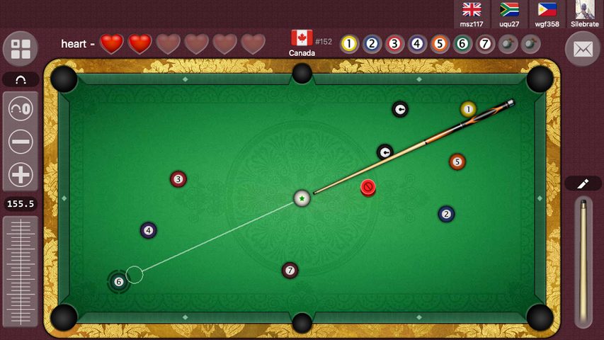 Screenshot 3: 8 ball billiards offline online pool game