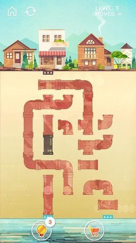 Screenshot 1: PIPES Game - Free Pipeline Puzzle game