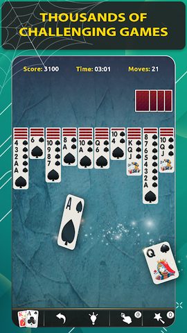 Screenshot 1: Spider Solitaire Classic