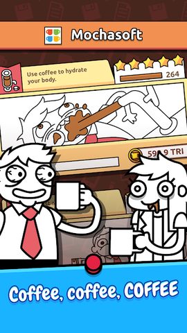 Screenshot 1: Idle Coffee Inc. - Caffeine Rush Simulator Clicker